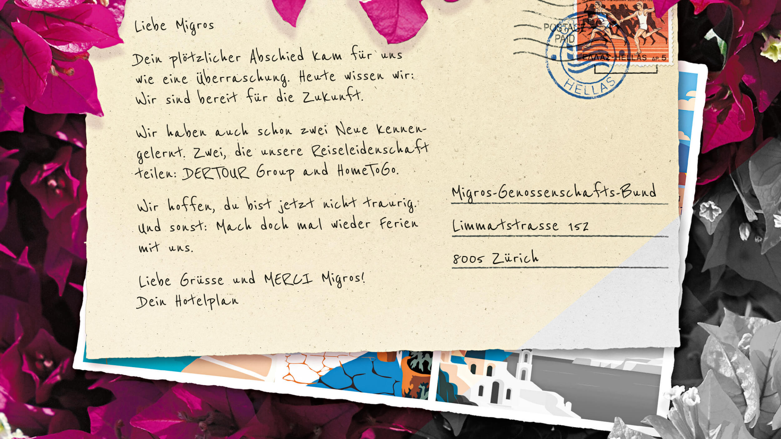 Header Visual Case Hotelplan Ferienpostkarte